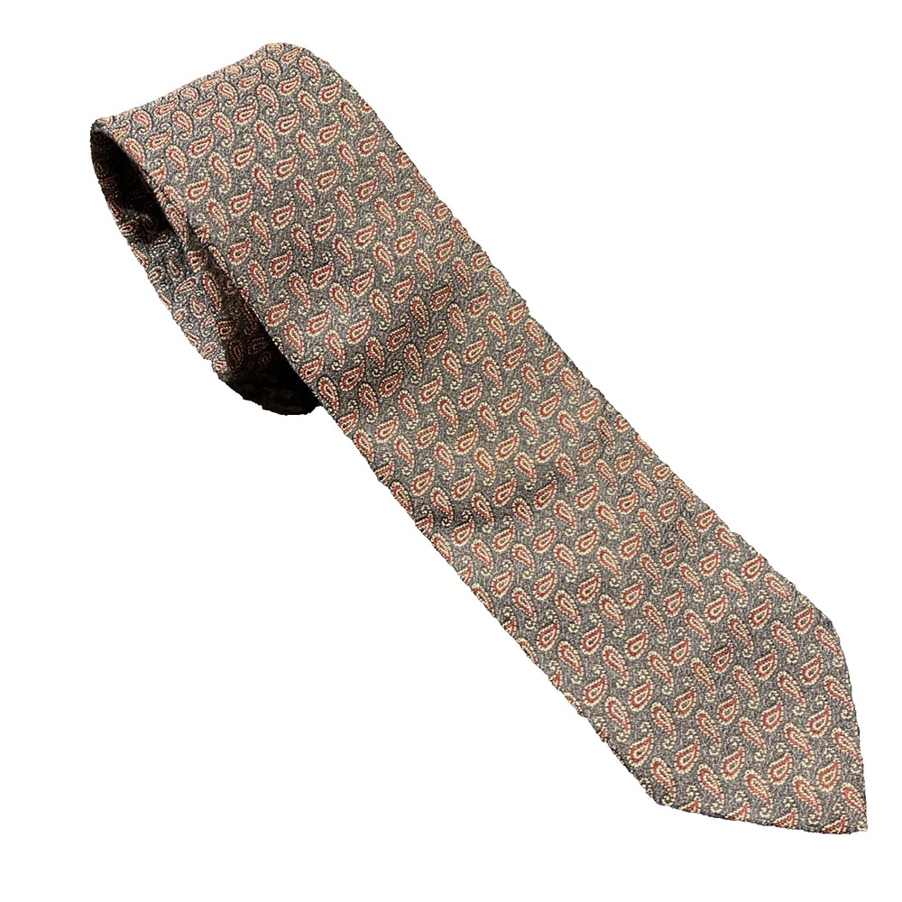 VTG polo ralph lauren paisley necktie men silk designer
